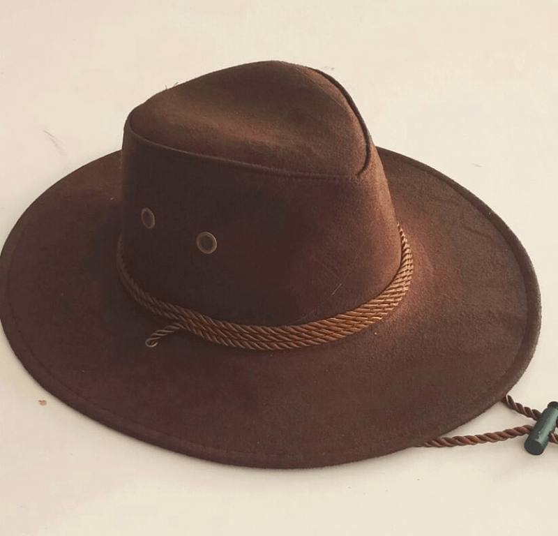 Suuri Pitkin Kananahkaa Velvet Western Rope Rider Hat Cowboy Hat Stereotyyppinen Hattu