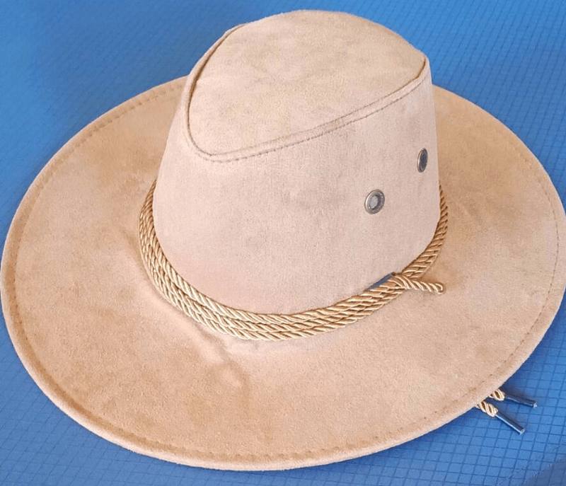 Suuri Pitkin Kananahkaa Velvet Western Rope Rider Hat Cowboy Hat Stereotyyppinen Hattu