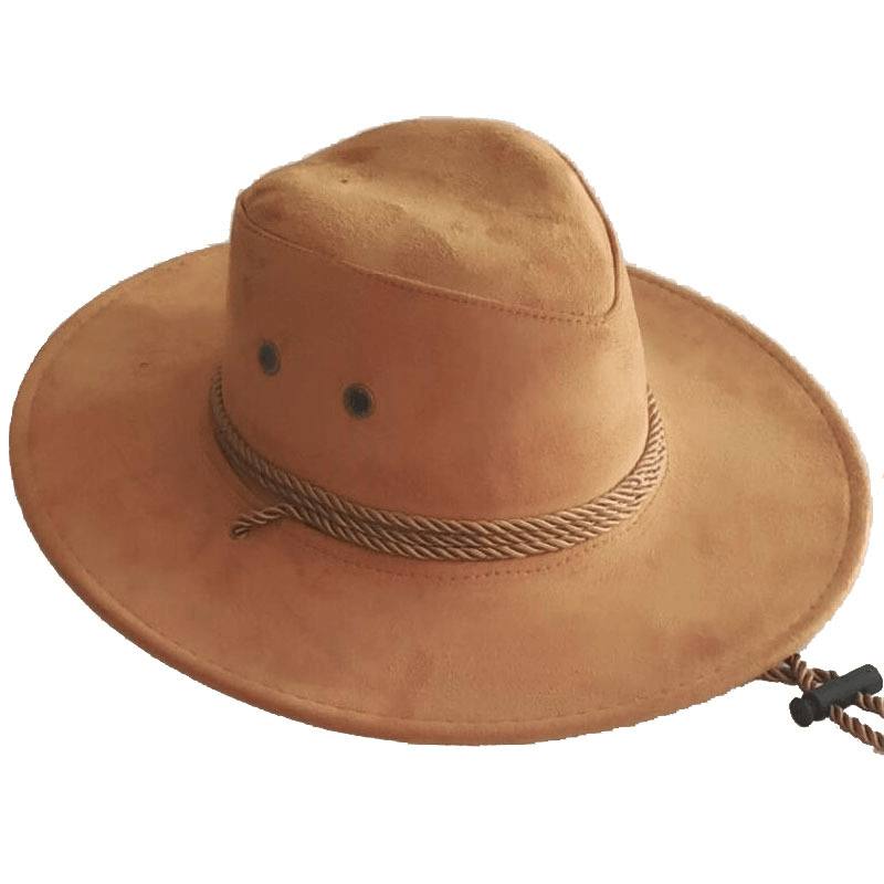 Suuri Pitkin Kananahkaa Velvet Western Rope Rider Hat Cowboy Hat Stereotyyppinen Hattu