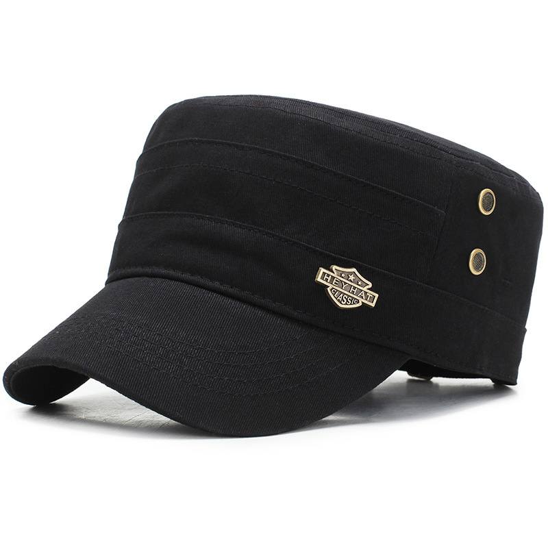 Talvi Baseball Sun Hat Flat Top Military Cap