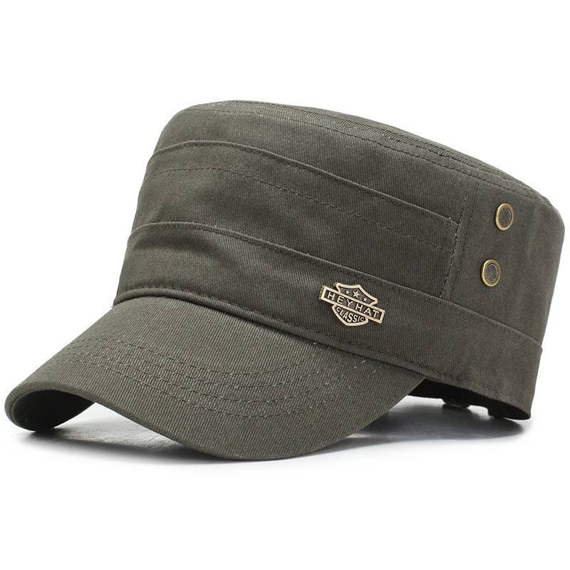 Talvi Baseball Sun Hat Flat Top Military Cap