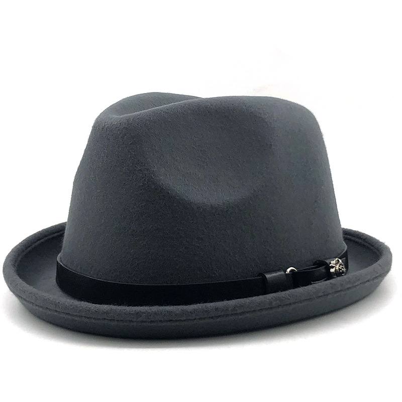 Top Hat Belt Solki Musta Villainen Hattu Mies British Jazz Hat Jäljitelmä Villa