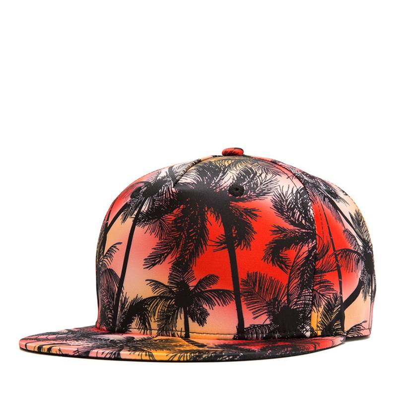 Trooppinen Tuuli Coconut Flat Hat Leaf Hip Hop Hat Lippalakki