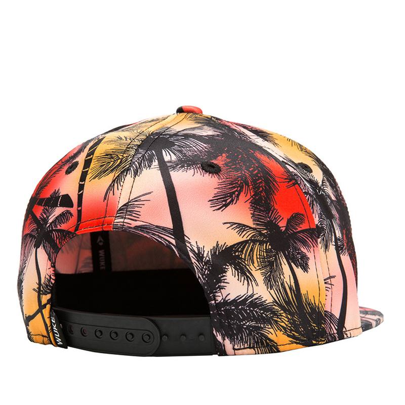 Trooppinen Tuuli Coconut Flat Hat Leaf Hip Hop Hat Lippalakki