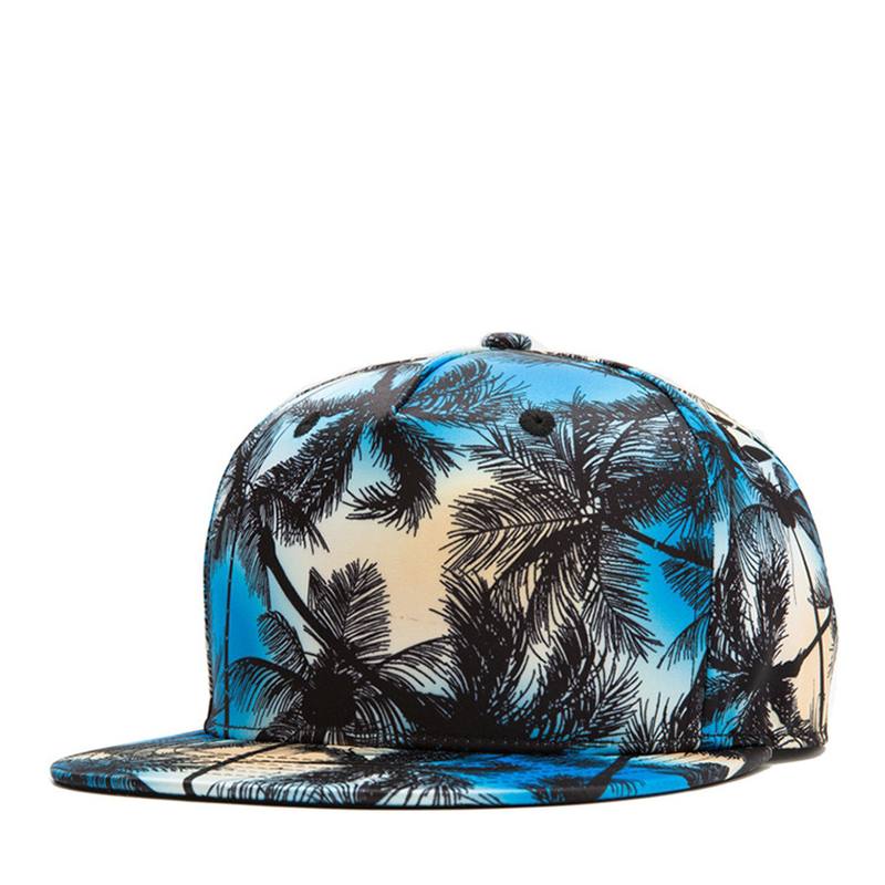 Trooppinen Tuuli Coconut Flat Hat Leaf Hip Hop Hat Lippalakki