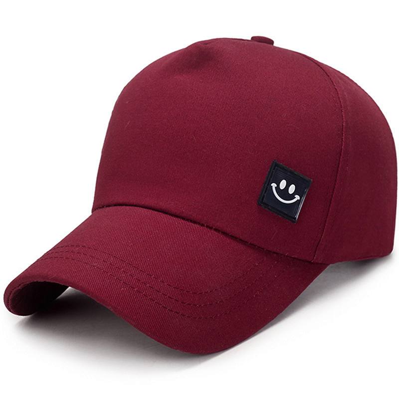 Unisex Canvas Smiling Face Sun Peaked Cap Outdoor Sport Trucker Caps Miehille Ja Naisille