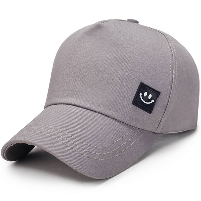 Unisex Canvas Smiling Face Sun Peaked Cap Outdoor Sport Trucker Caps Miehille Ja Naisille