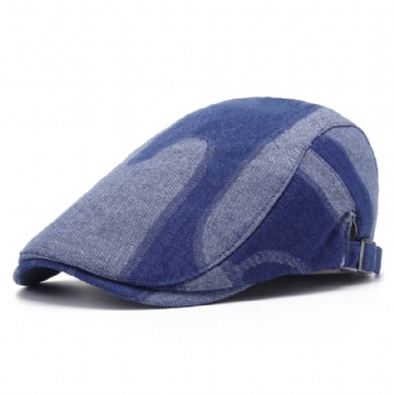 Unisex Denim Lyhytlierinen Distressed Blue Sunshade Peaked Cap