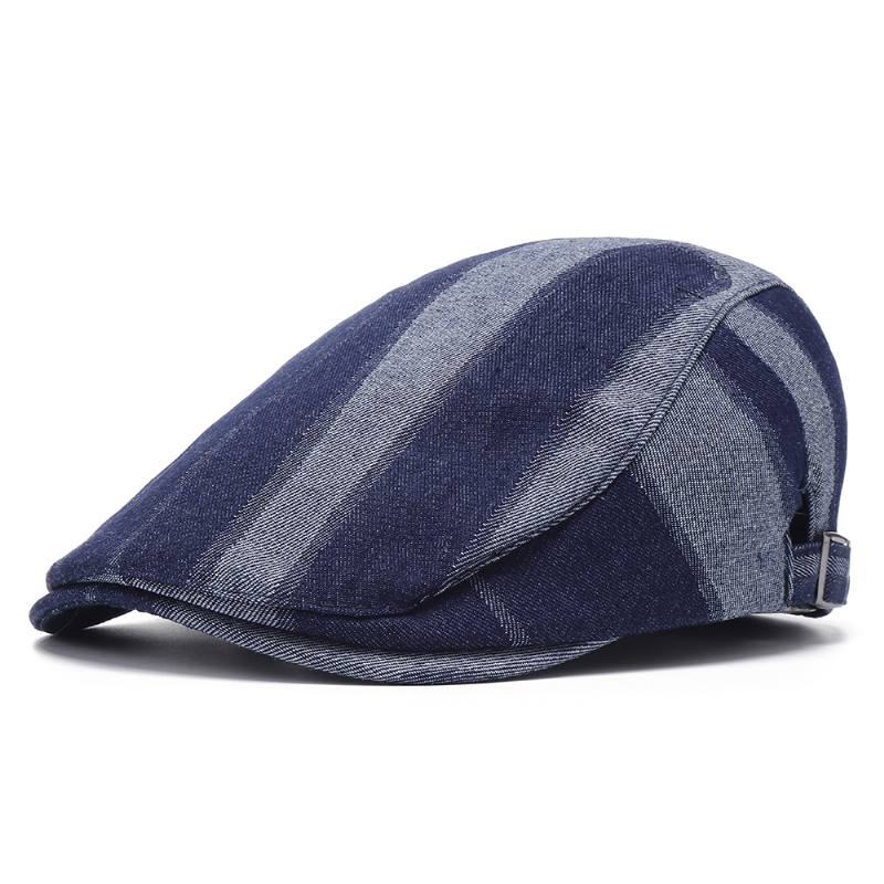 Unisex Denim Lyhytlierinen Distressed Blue Sunshade Peaked Cap