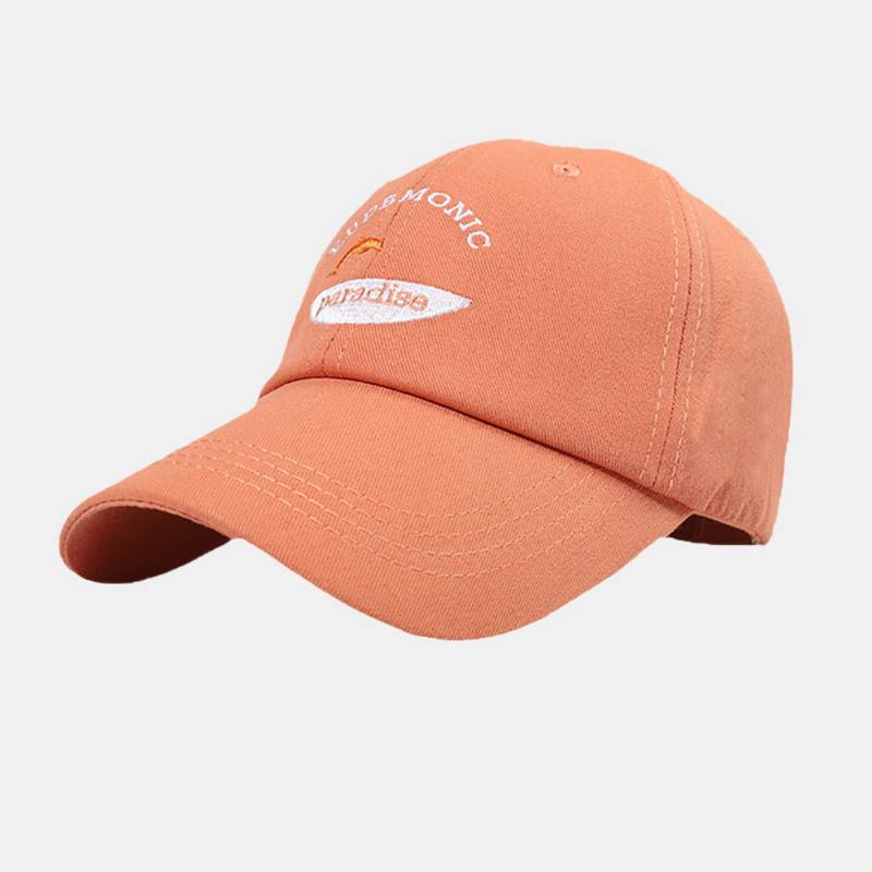 Unisex-kirjaimet Kirjonta Baseball-hatut Puuvilla Pieni Kalakuvio Yksinkertainen Aurinkovoide Ivy Cap