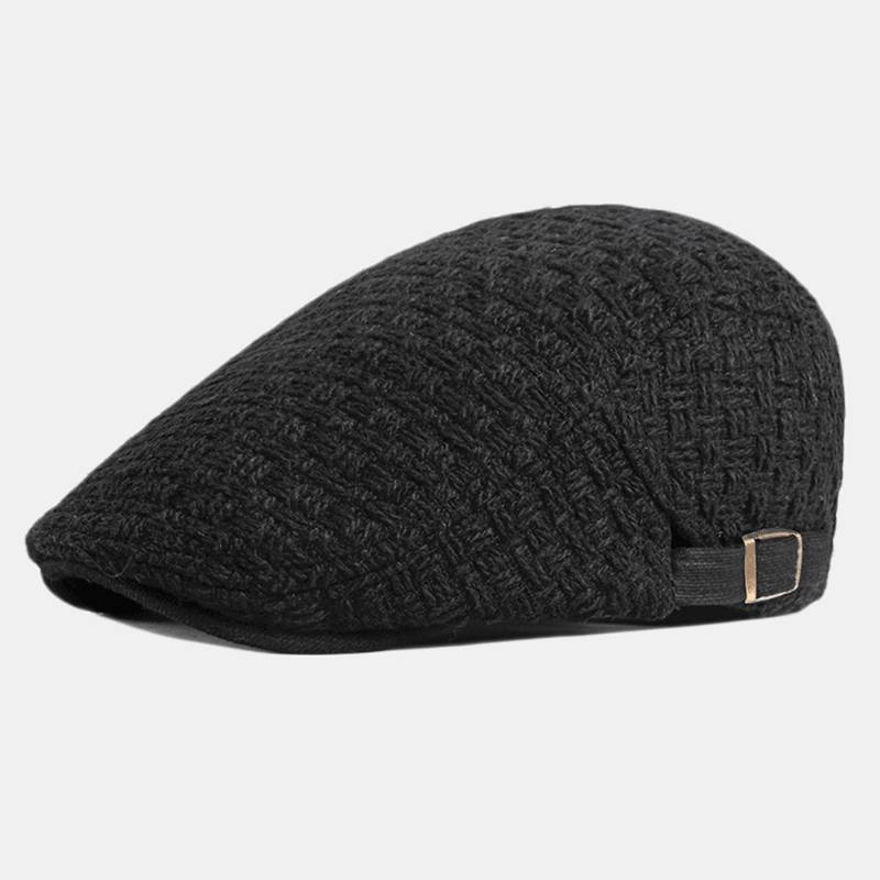 Unisex-minimalistinen Etuhattu Brittiläiset Vintage-villabarettilakit