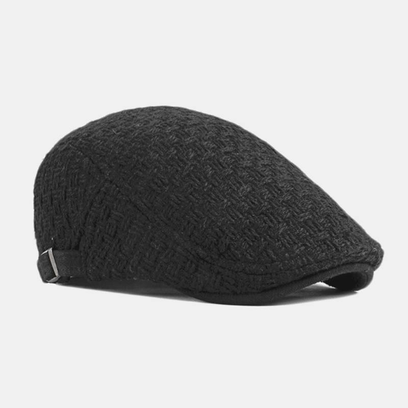 Unisex-minimalistinen Etuhattu Brittiläiset Vintage-villabarettilakit