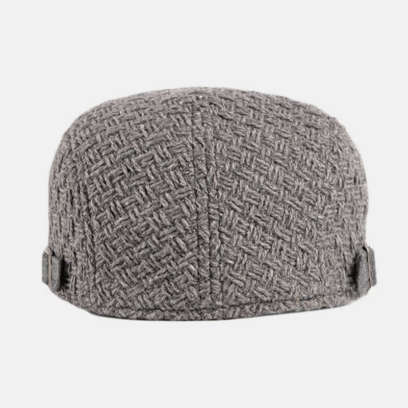 Unisex-minimalistinen Etuhattu Brittiläiset Vintage-villabarettilakit