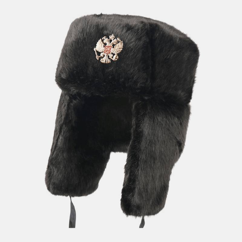 Unisex Plus Velvet Neuvostoliiton Merkki Lämmin Tuulenpitävä Korvaläppäsuojaus Ulkona Trapper-hattu Ushanka-hattu