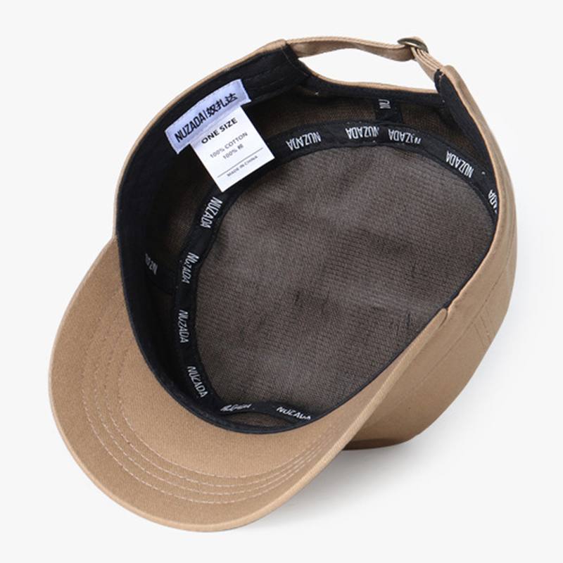 Unisex Solid Säädettävä Peaked Cap Vapaa-ajan Visiiri Eteenpäin Flat Hat