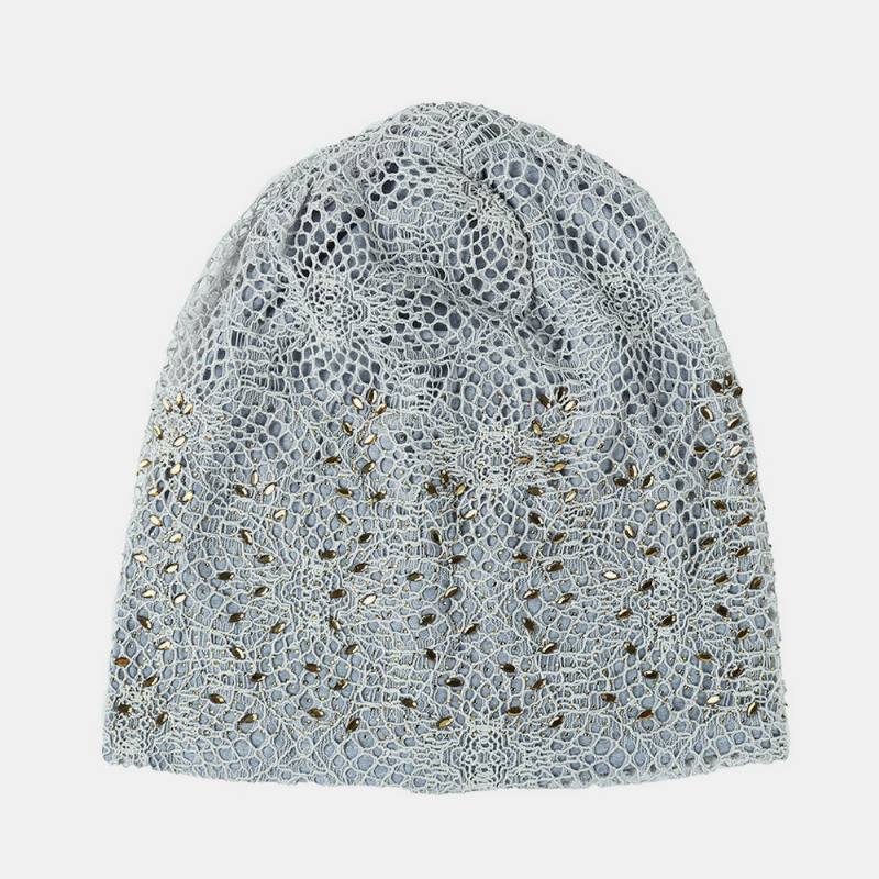 Uusi Knitting Cutout Beanie Hat Hengittävät Lippalakit