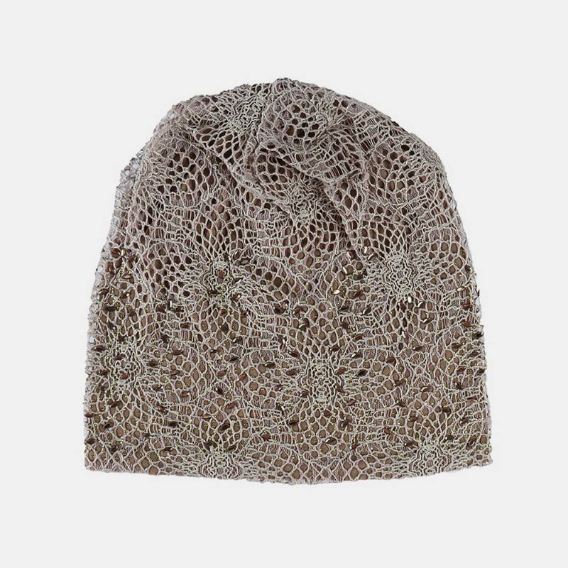 Uusi Knitting Cutout Beanie Hat Hengittävät Lippalakit