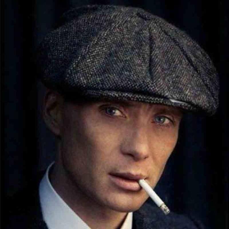 Wool Newsboy Caps Miesten Herringbone Litteät Lippikset Gatsby