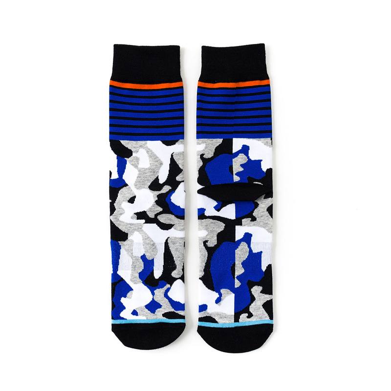 Creative Contrast Color Cotton Socks Personality Four Seasons -sukat