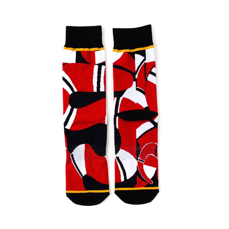 Creative Contrast Color Cotton Socks Personality Four Seasons -sukat