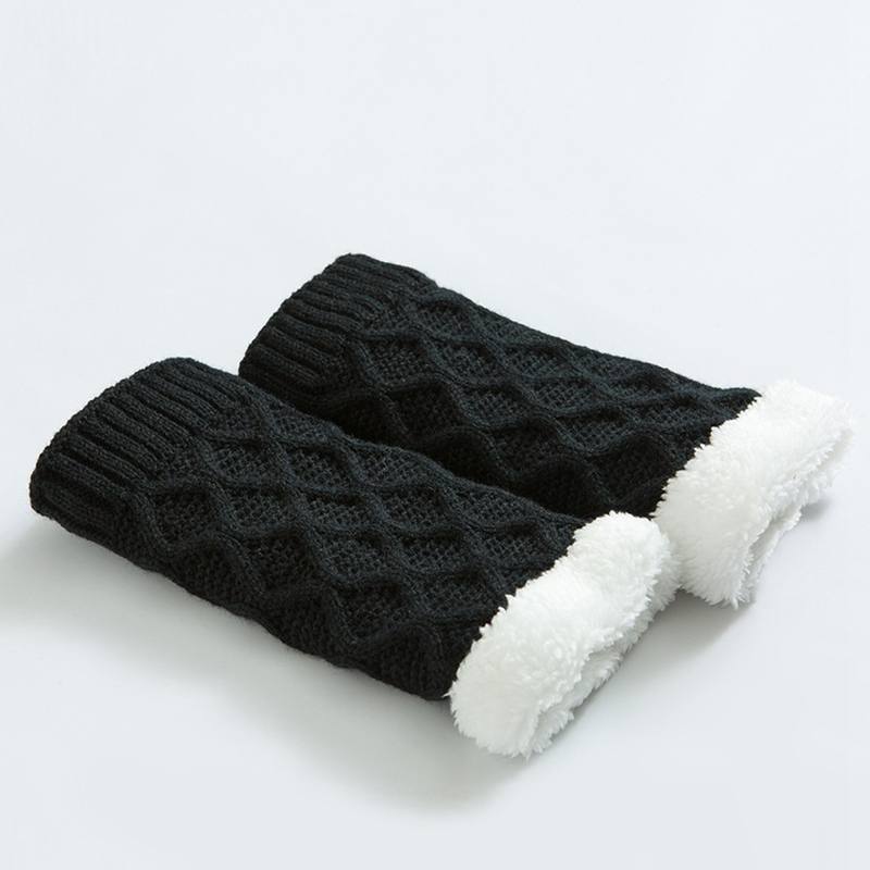 Unisex Winter Leg Warmer Thicken Fleece Liner Pads Sukat