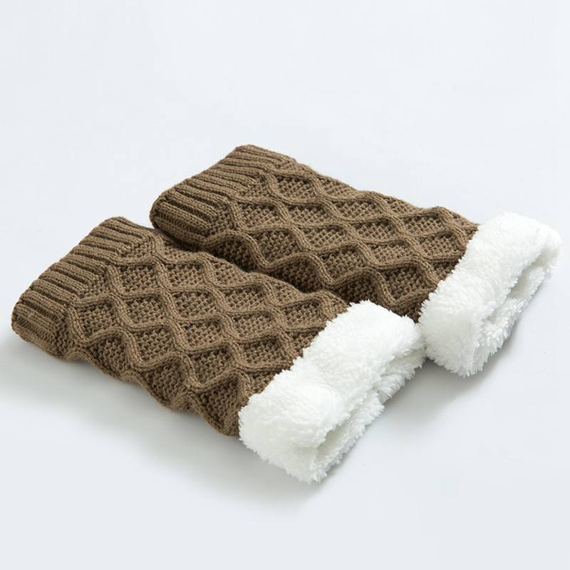 Unisex Winter Leg Warmer Thicken Fleece Liner Pads Sukat